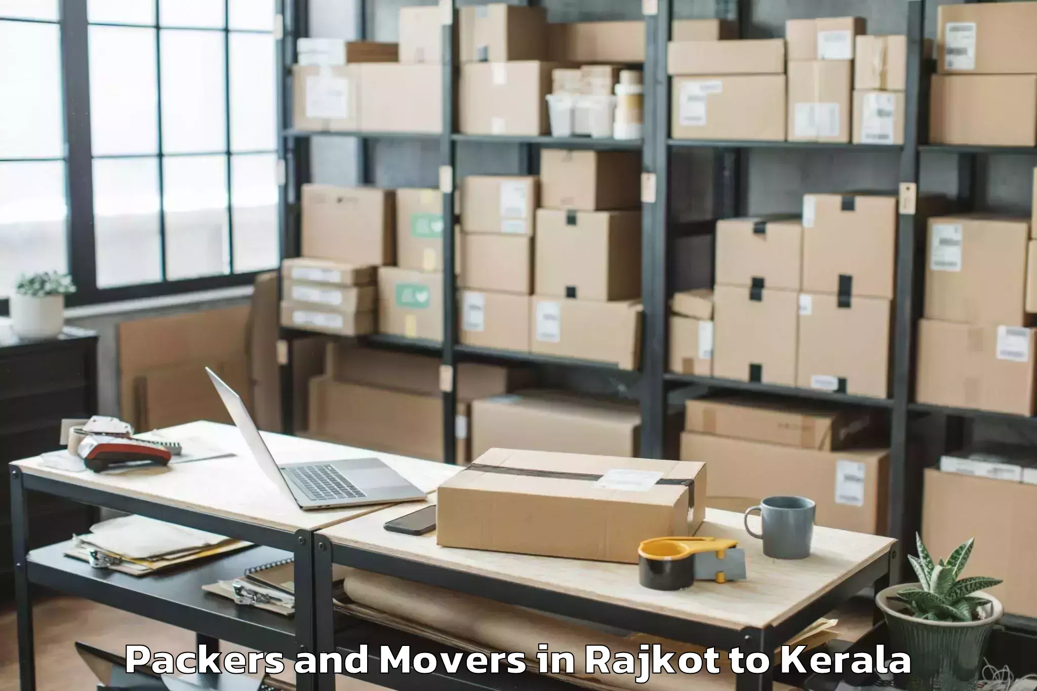 Efficient Rajkot to Mall Of Joy Kottayam Packers And Movers